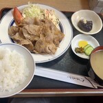 トンカツ 浅井 - 生姜焼定食1000円