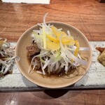 うどん山長 - 山長セットの前菜　牛すじ煮込み