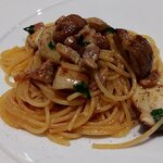 リストランテ ラ ソリア - やまゆりポークのパンチェッタとポルチーニのスパゲッティ（2025.10）