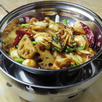 中国家常菜　龍記 - 料理写真:イカの旨辛炒め　