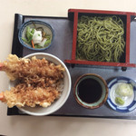 陣屋そば - えび天丼セット