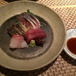 古今 - 同お造り　しめさば　さわら　鯛　本マグロ