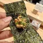 すし処 野毛 松風 - 自家製あん肝のタタキ