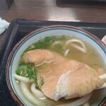 中西うどん - おあげの甘辛いつゆがおいしい