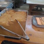 中西うどん - おあげとえび天