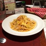 Rocare Ascia  - ランチ ほろほろ鳥とキャベツのトマトパスタ