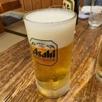 大漁酒場 - 生ビール(中)(650円)