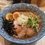 煮干専門 あたふた - 料理写真:期間限定の秋刀魚そば 味玉入り1200円