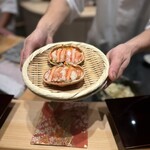 恵比寿 鮨 謙心 - カニの炊き込みご飯