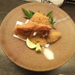 旬菜 おぐら家 - くま海老と牡蠣のサクサク揚げ