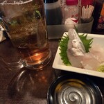 フルミチ  - ウーロンハイと刺身