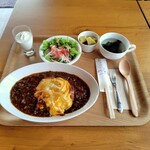 Riders cafe AS ONE - 料理写真:月替わりランチ(ハヤシライス)