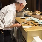 温石 - 大変な集中力です。