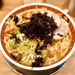煮干ラーメン松した - 料理写真:濃厚煮干し味噌ラーメン 大 ¥1000 ばらのりTP¥200