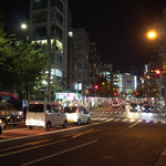 馬来風光美食 - 青梅街道の夜景（店舗前付近から荻窪駅方面を望む！）