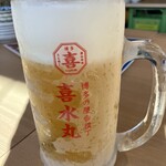 博多の屋台横丁 喜水丸 - 生ビール