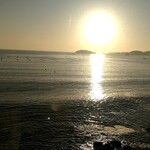 南三陸ホテル観洋 - 露天風呂からの朝日