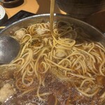 博多もつ鍋 いちたか - 締めのチャンポン　地元では雑炊ではなくこれ