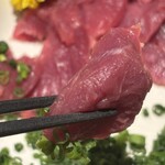 博多もつ鍋 いちたか - 角切りです　ペラペラの薄切りではありません