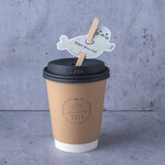 マザームーンカフェ - ドリンク写真:ゴマフアザラシのホット黒ごまラテ Lサイズ