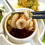 館山美食倶楽部 - よだれ雲子（真鱈の白子の麻辣和え）