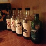 the BAR ACE - H26.11再　カウンター席右側のボトル