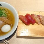 巻き鮨 中華そば 浜八 - 