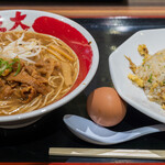 らーめん東大 - 料理写真:◆東大炒飯セット 麺大盛 1190円