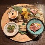 鴨料理専門店 鴨亭 - 前菜盛り合わせ