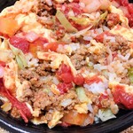 沖縄食堂 やんばる - オムタコライス (途中から混ぜて食べた)