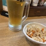 居酒家こばちゃん - ビールとお通し