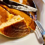 喫茶ミューク - ホットケーキ断面