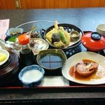 Marukin - 刺し身天ぷら定食2100円