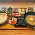 平戸瀬戸市場 レストラン - 平戸瀬戸刺身盛りセット（1500円）