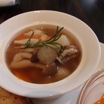 薬蜜本舗 - ミニスープを付けました（+２５０円）