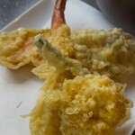 十割そばの店 湯夢プラザ - 連れの天ぷら