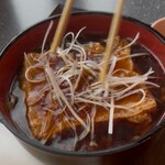 十割そばの店 湯夢プラザ - 連れの厚揚げそば