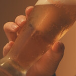 九つ井 - グラスもしっかり冷えている