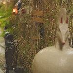 九つ井 本店 - 狸の嫁入りがお出迎え