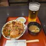 はげ天 - 特選豚丼 1300円