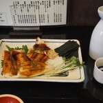 源八寿し - 蒸し穴子 ＆ 燗酒