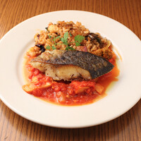 本日のお魚料理 アロス添え