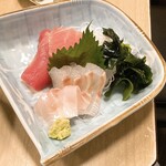 すみれ - 真鯛・マグロ切落し750円