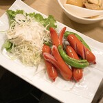 すみれ - ししとう赤ウインナー炒め650円