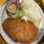 和食麺処 サガミ - 脂身が 少なく サクッと揚がっている トンカツ(̂•͈Ꙫ•͈)̂