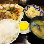 Inakasake Chaya Kiraku - お昼のサービス定食 650円