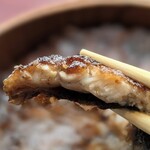 炭焼うな富士 - 上ひつまぶし　鰻　断面