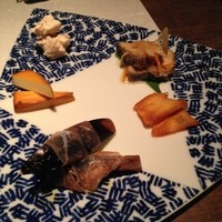 フレンチ割烹 宿 - アテを少しずつ。