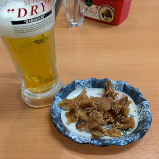 食堂 HARU - 料理写真:生ビールとおつまみ