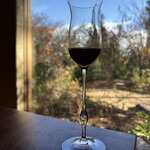 レストラン ナズ - ラズベリーエスプレッソ、発酵させたラズベリーの原液にカカオの殻で入れたお茶、ラズベリーエスプレッソのシロップ